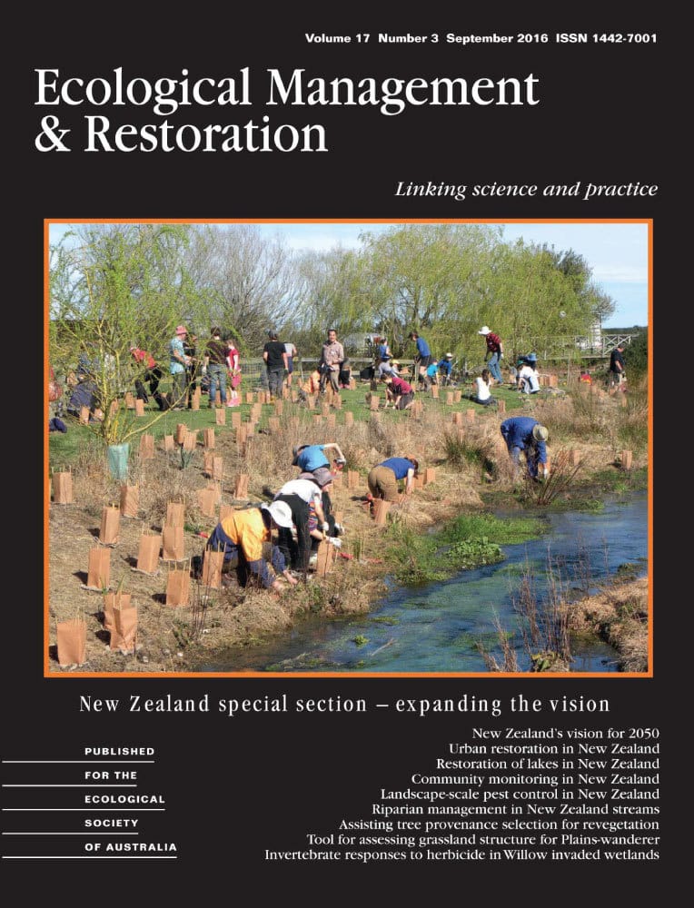 Ecological Management and Restoration